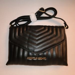 Christian Siriano Black Crossbody - Gold